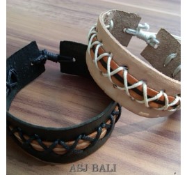 bali genuine cow leather bracelets for men style